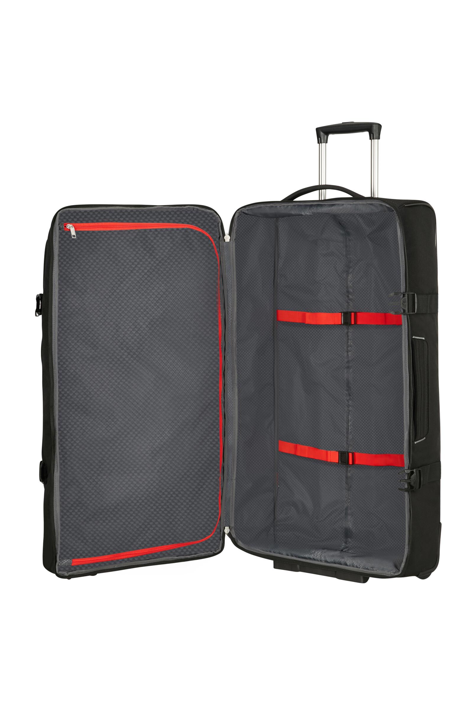 Samsonite rewind 82cm sales duffle with wheels black